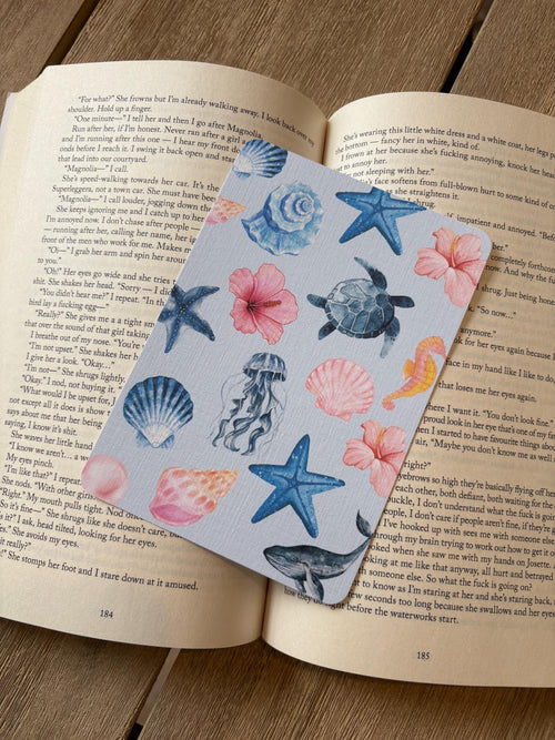 Blue summer coastal Kindle Insert