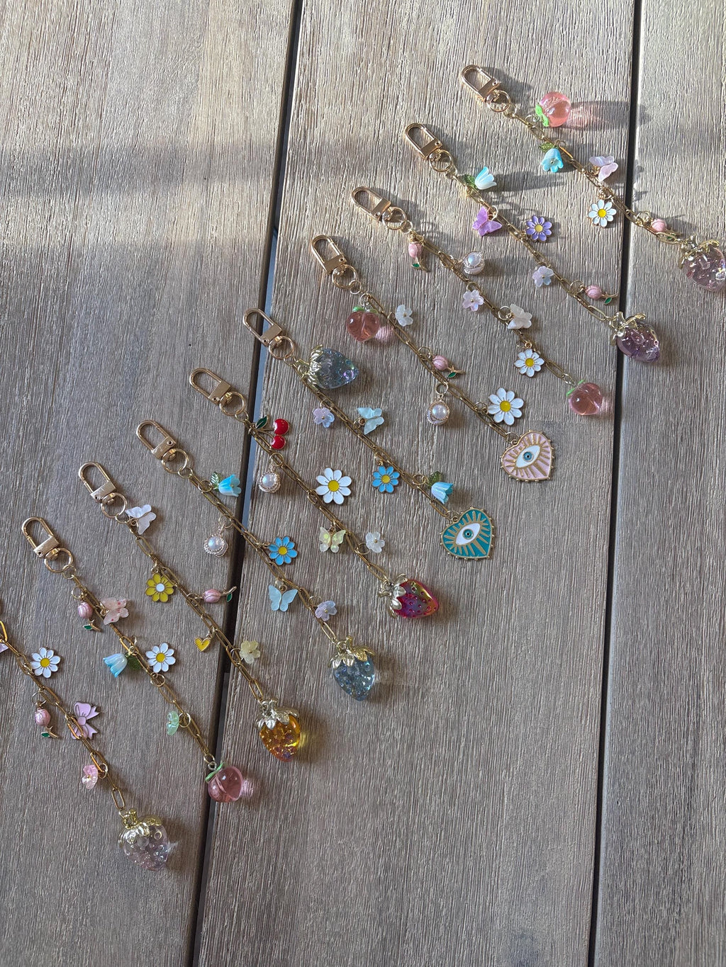 Spring Strawberry, floral, fruit Kindle Charms