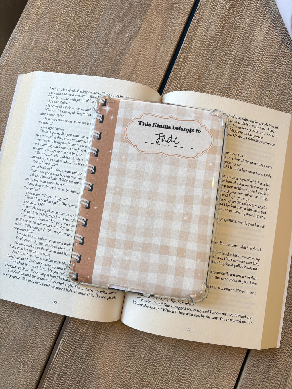 Personalised notebook style Kindle Inserts