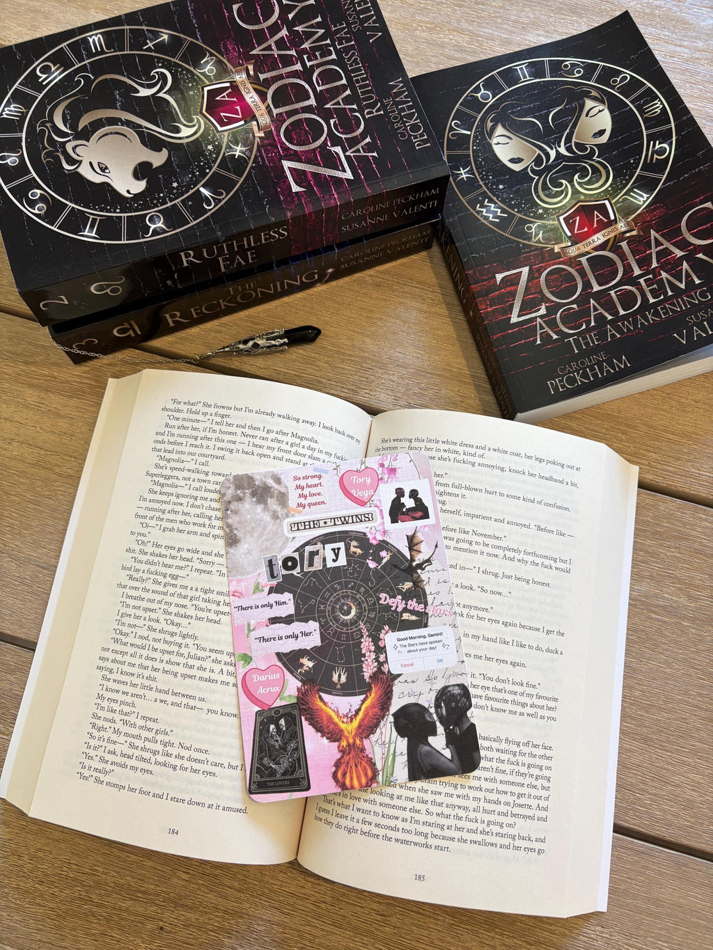 Zodiac Academy series Kindle Inserts, Tory and Darcy Kindle Inserts