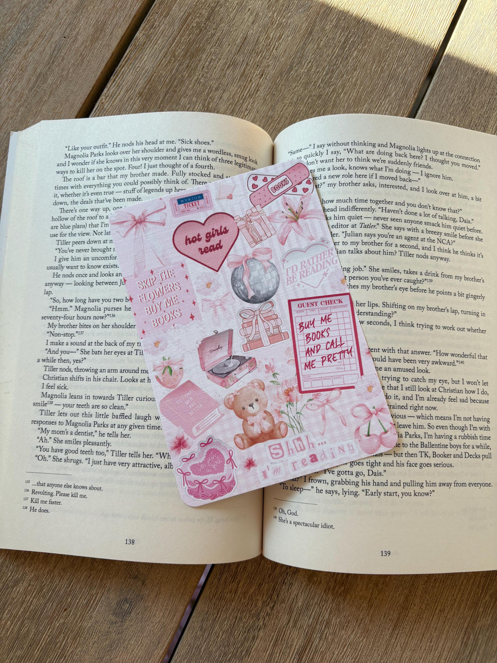 Girly Pink Kindle Insert