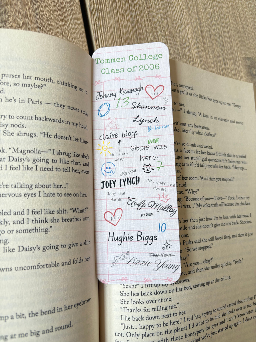 Boys of Tommen Year Book Bookmark