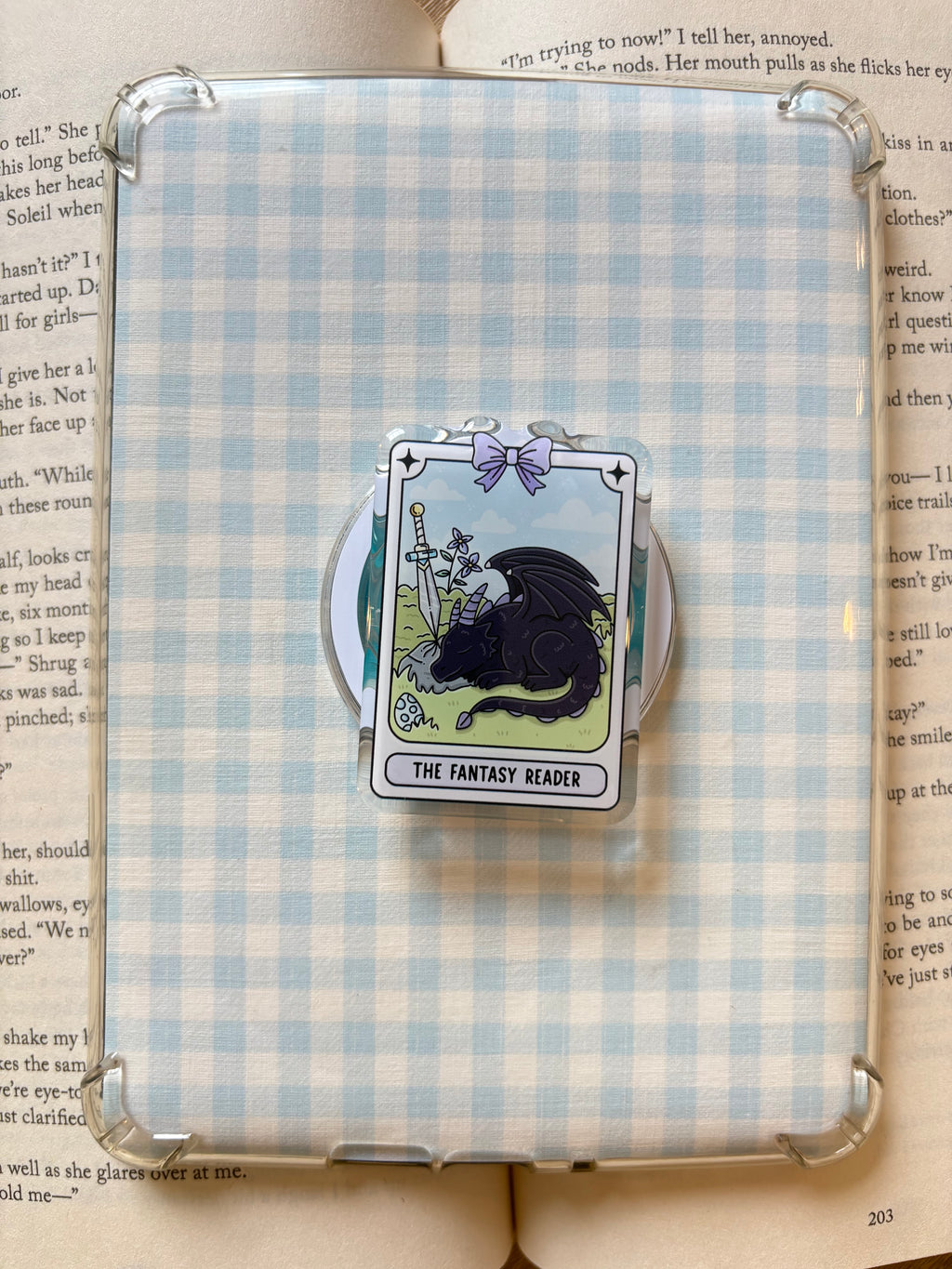 The Fantasy Reader Magnetic Kindle grip