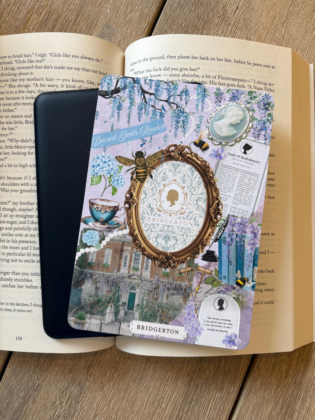 Bridgerton inspired Kindle Insert