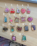 Bookish acylic Dust plug charms /Kindle charms