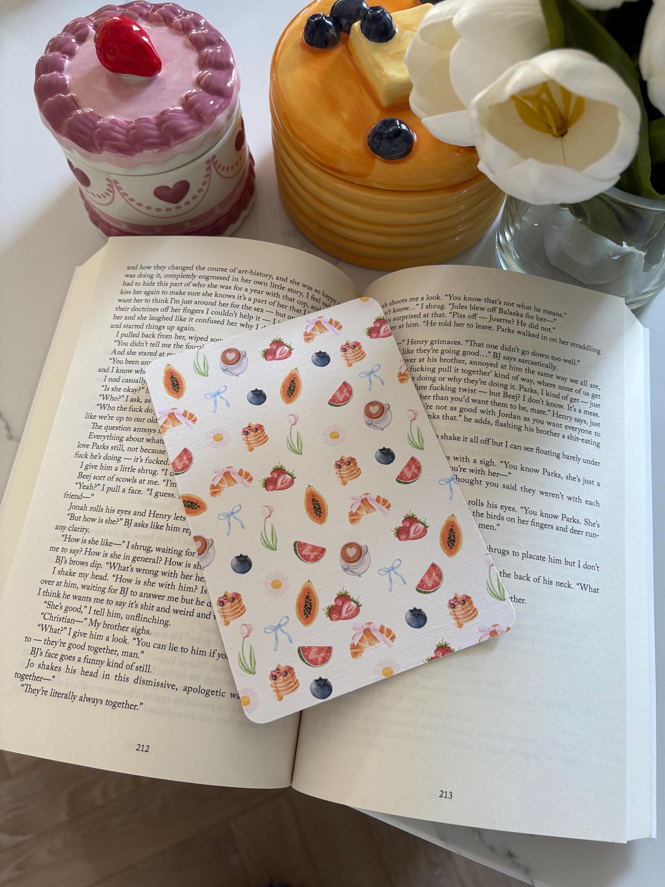 Brunch Kindle Insert/ bookmark(matching)