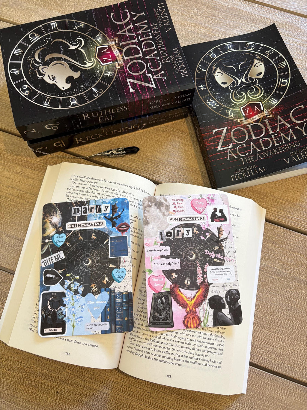 Zodiac Academy series Kindle Inserts, Tory and Darcy Kindle Inserts