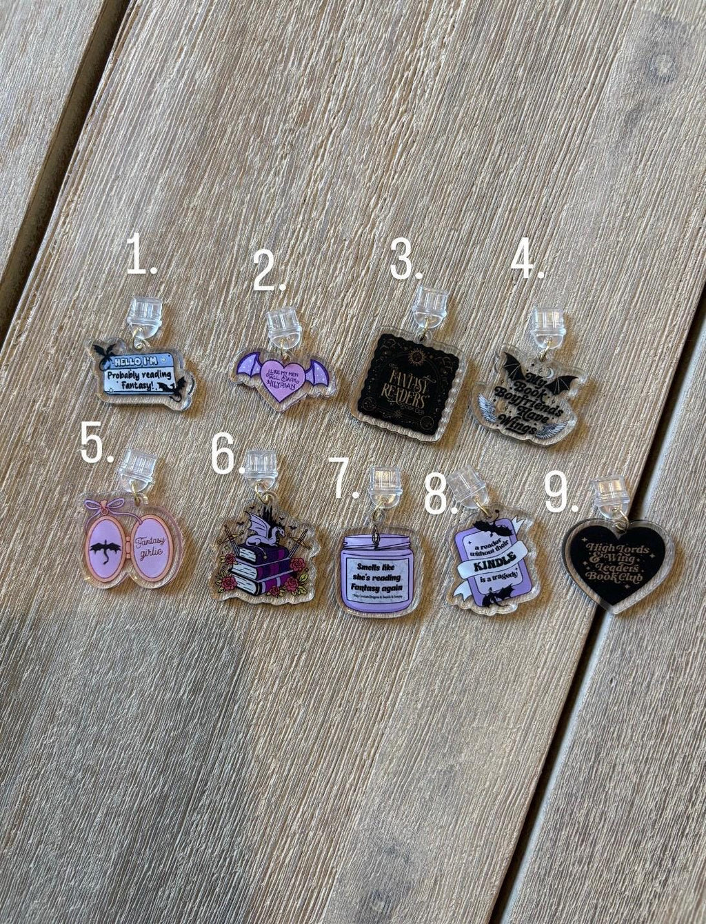 Fantasy Acylic Dust plug charms