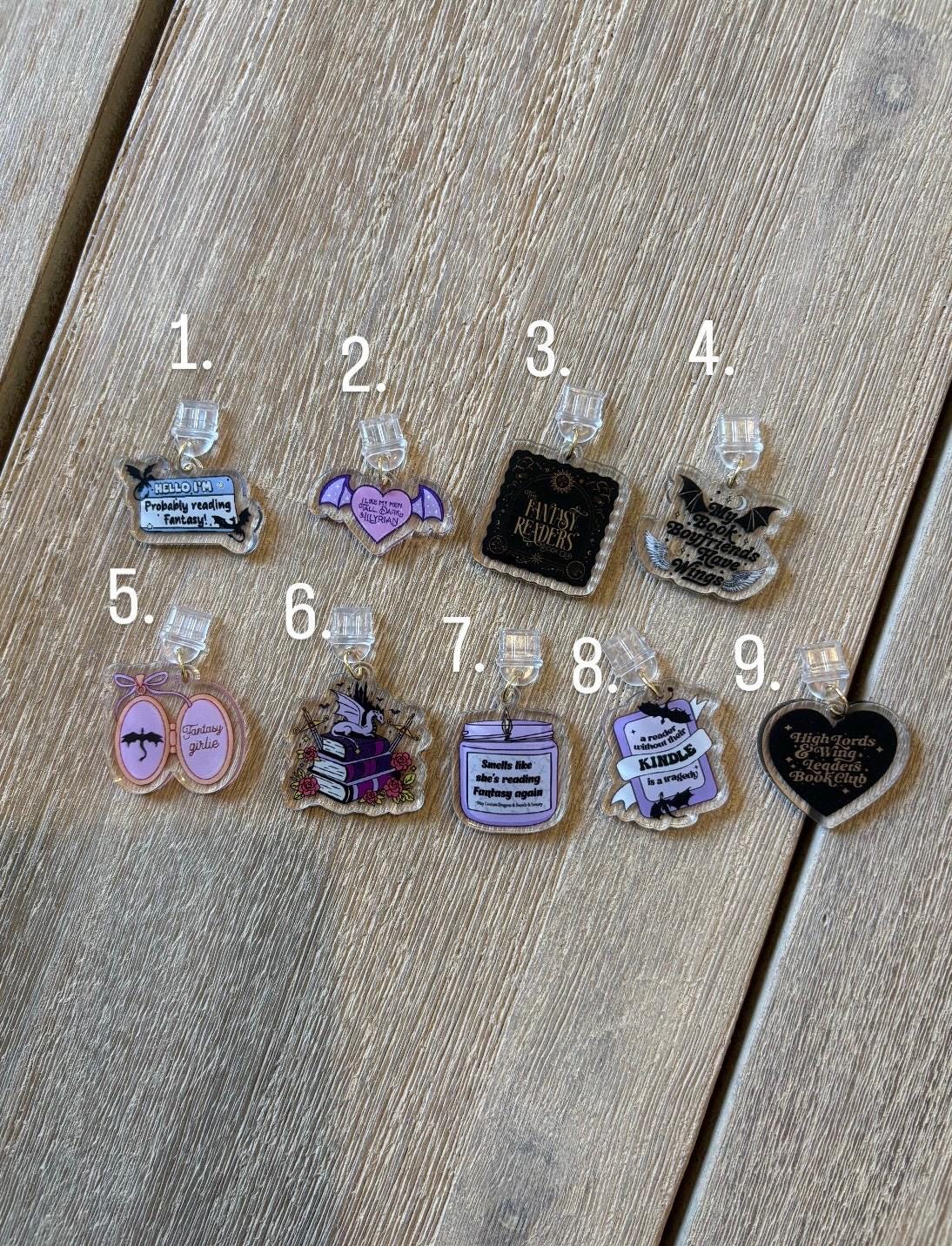Fantasy Acylic Dust plug charms