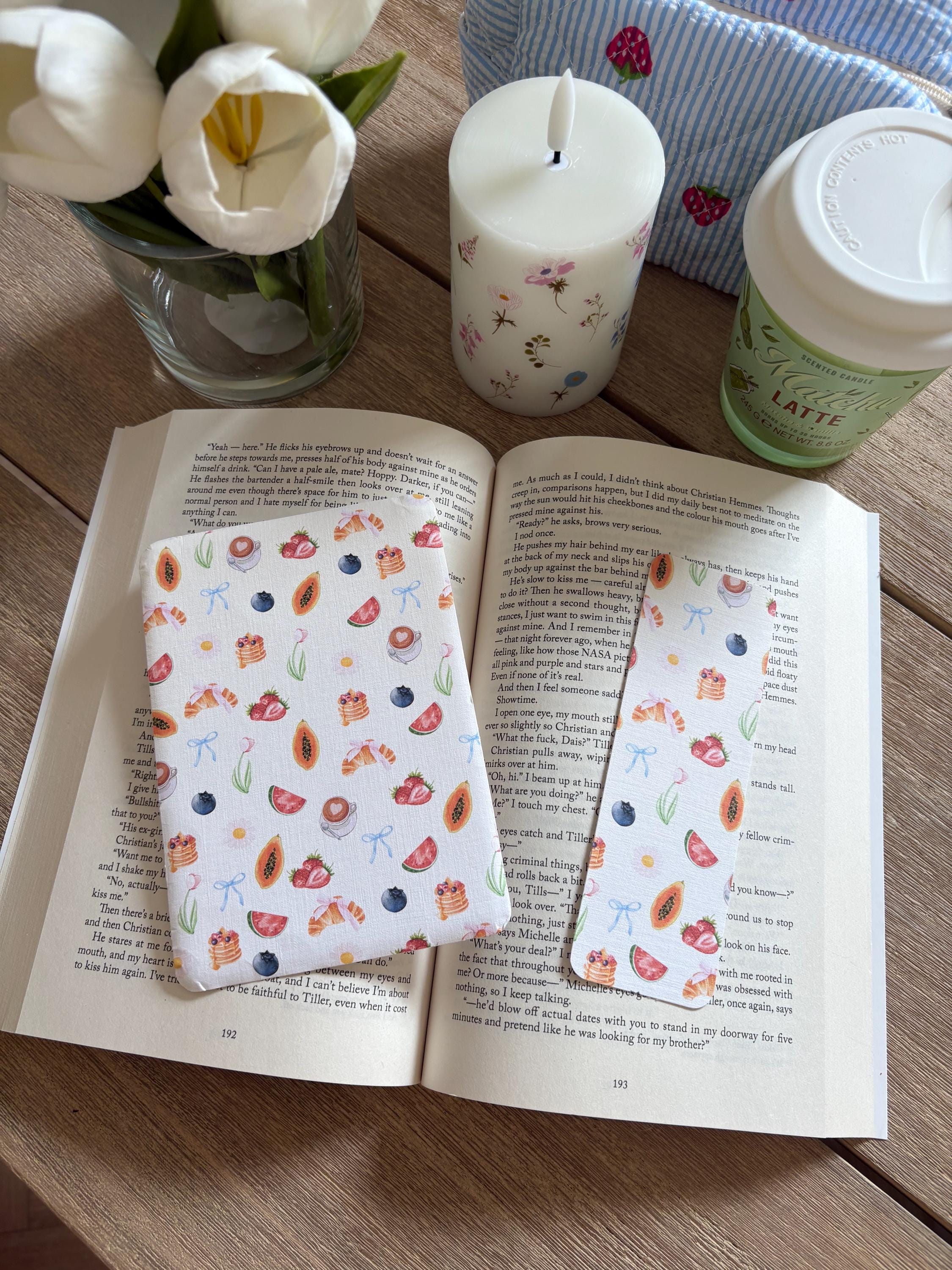 Brunch Kindle Insert/ bookmark(matching)