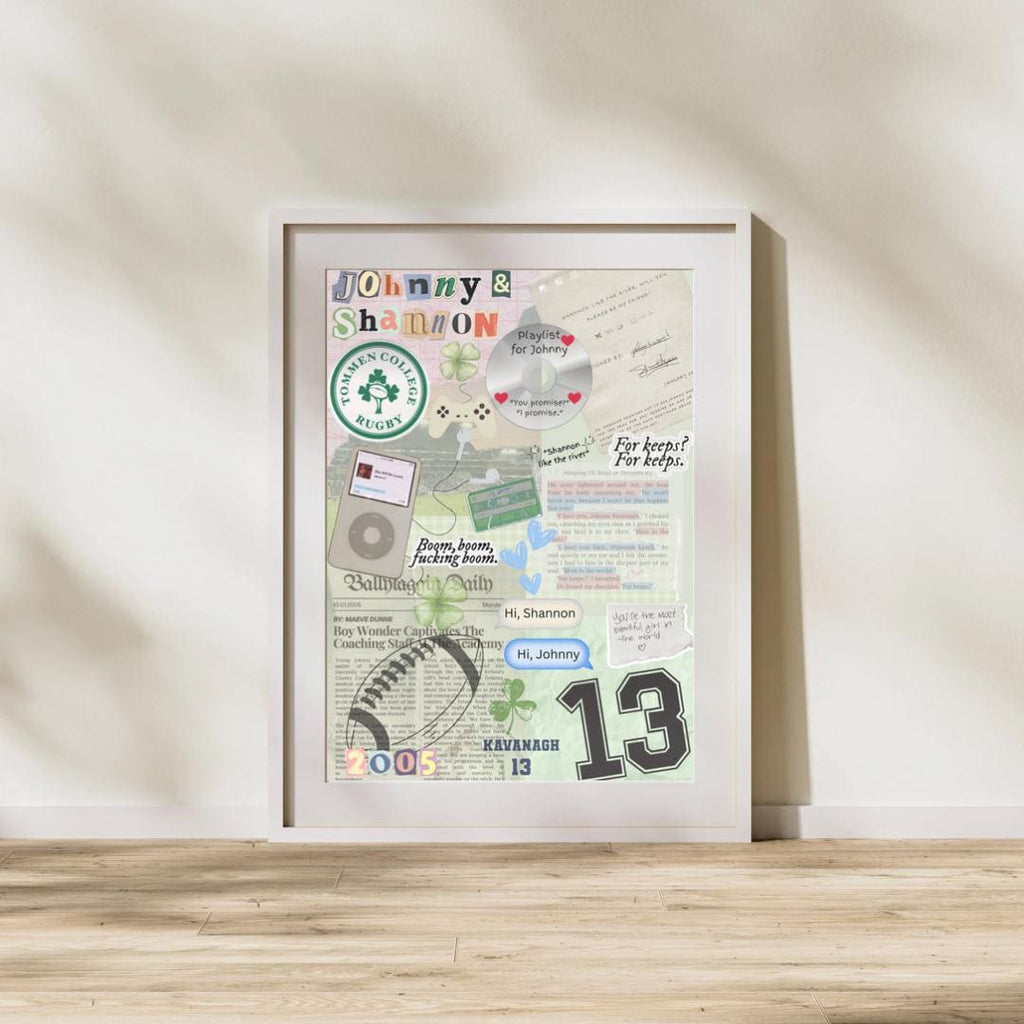 Boys of Tommen Collage Art Print: Bookish Decor