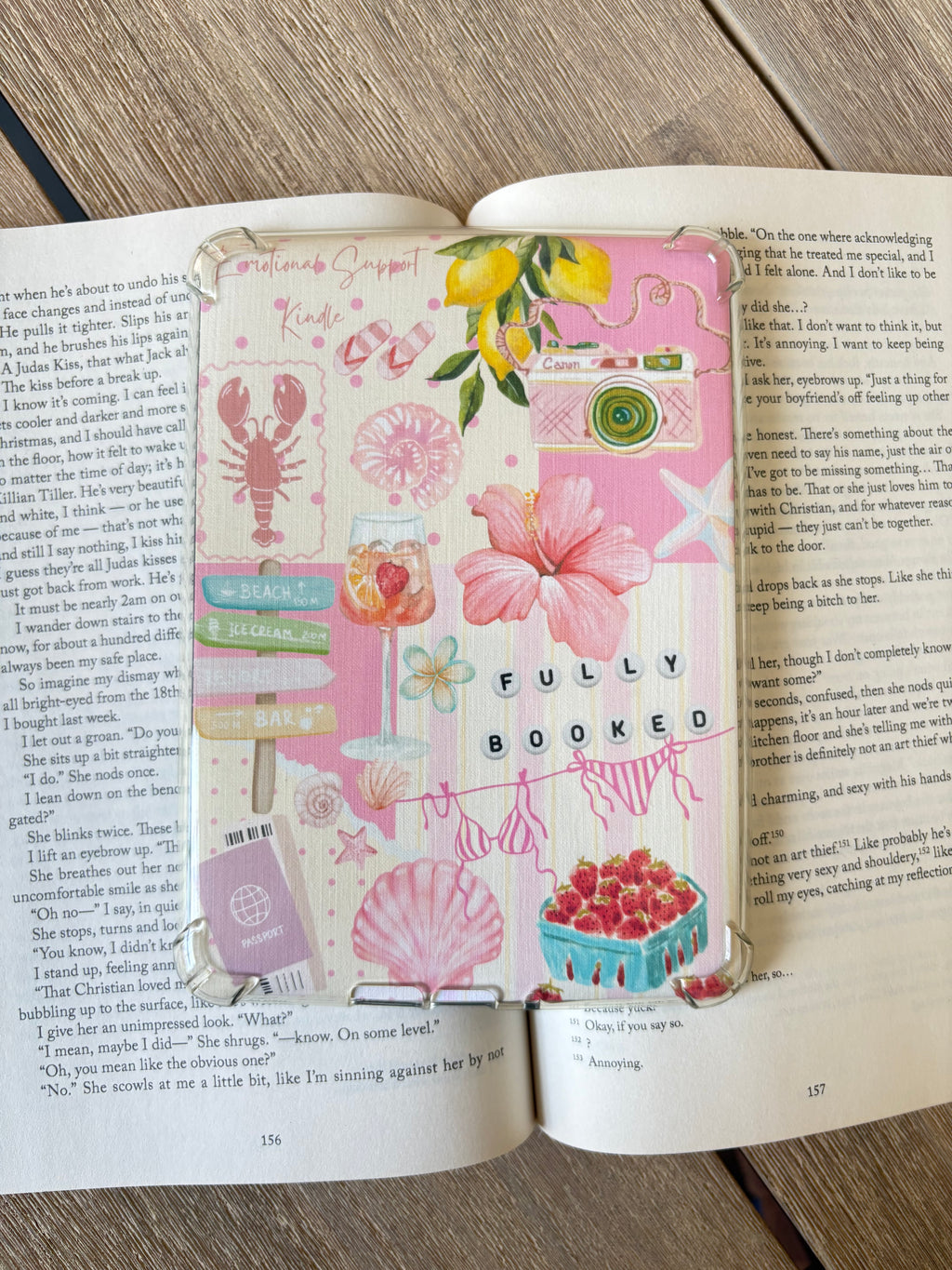 Pink Summer Coastal Kindle Insert
