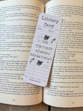 The Tortured Readers Department bookmark