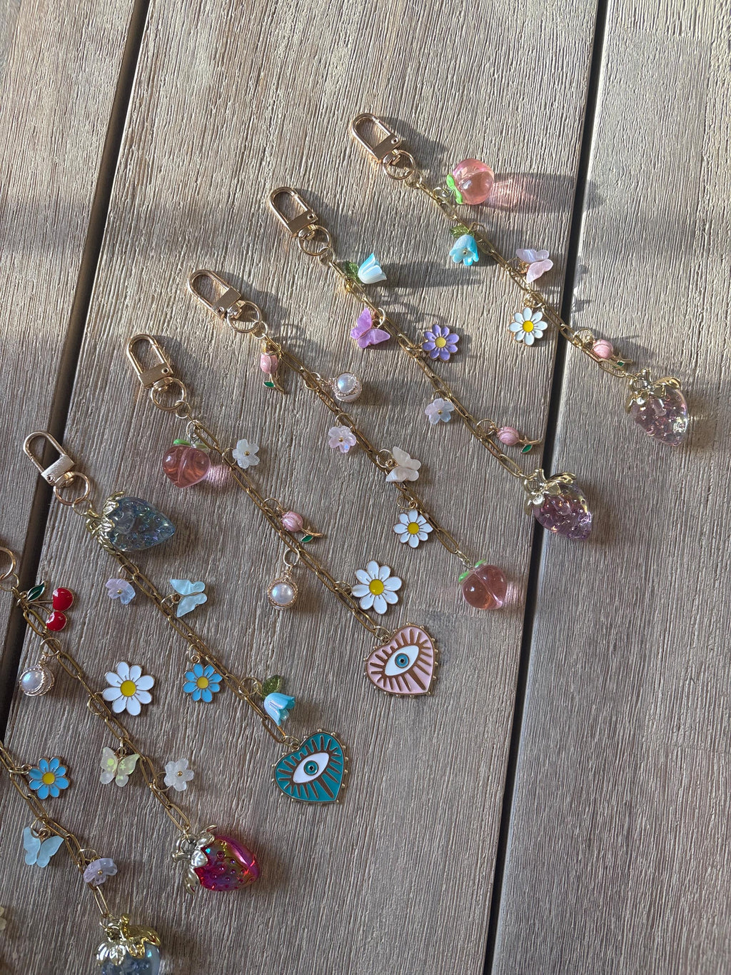 Spring Strawberry, floral, fruit Kindle Charms