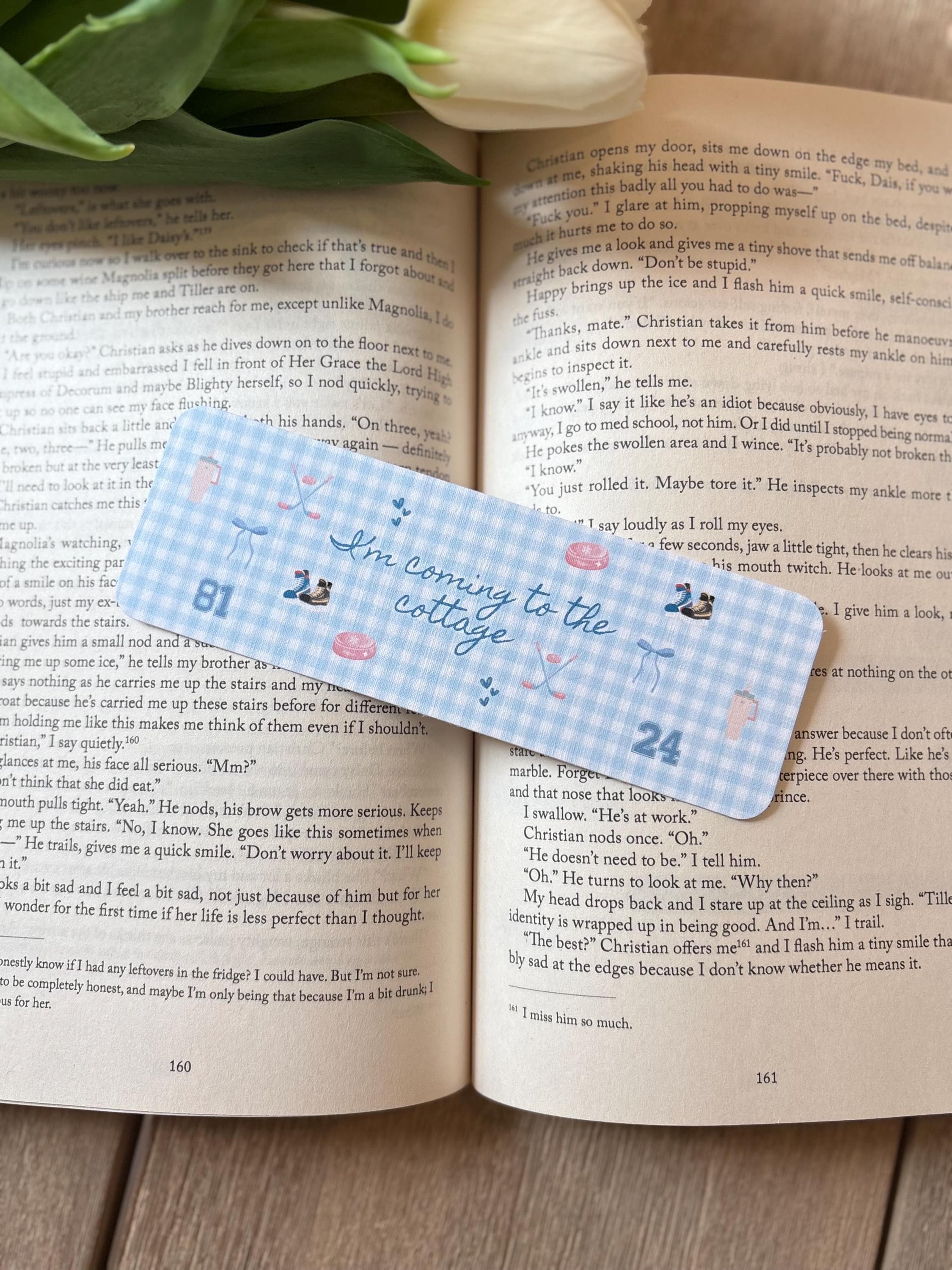 Heated Rival Inspired bookmark, I’m coming to the cottage