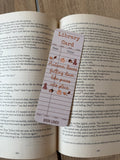 Autumn Leaves falling down like pieces into place bookmark