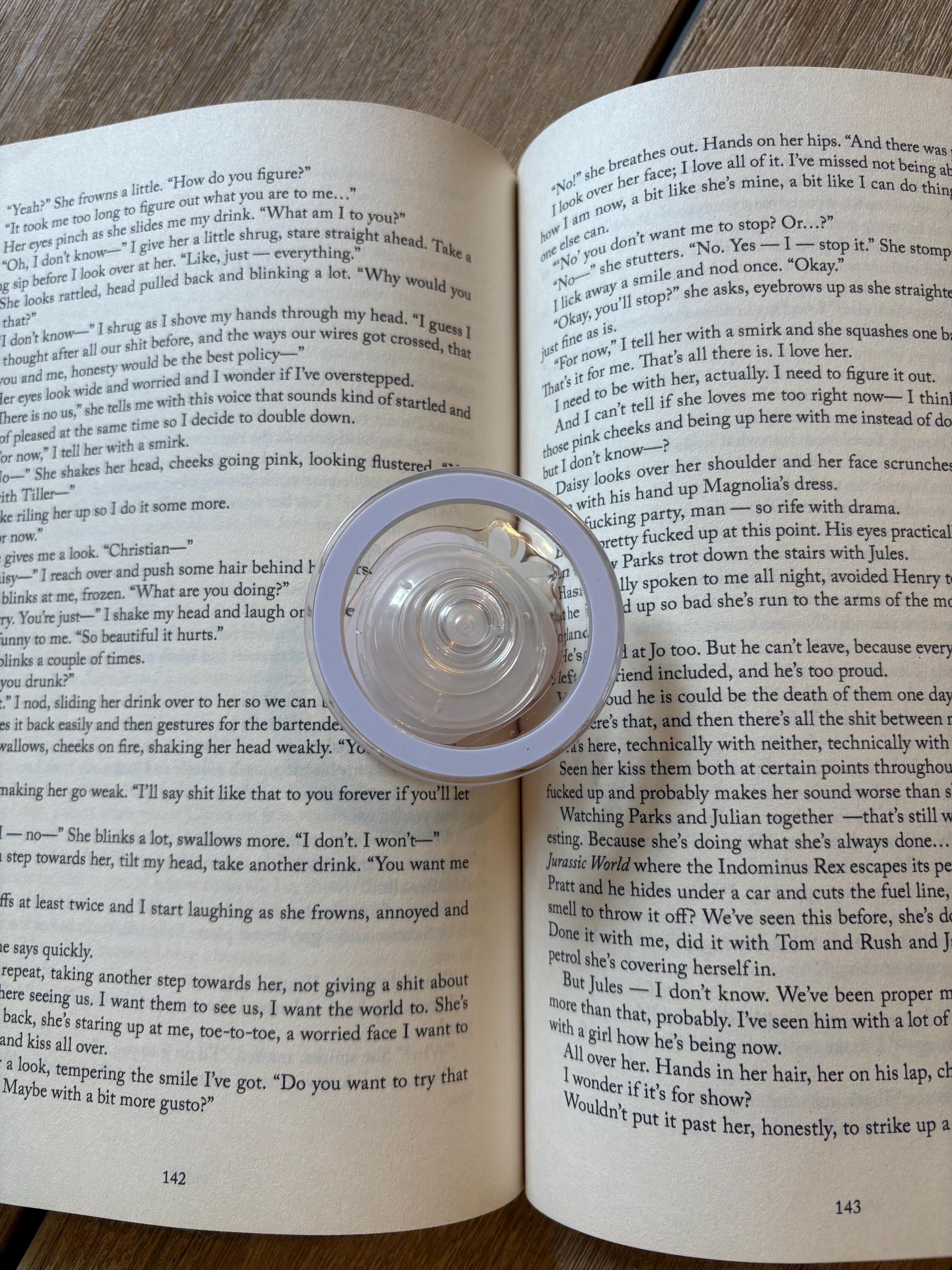 Pink Strawberry Magnetic Kindle Grip