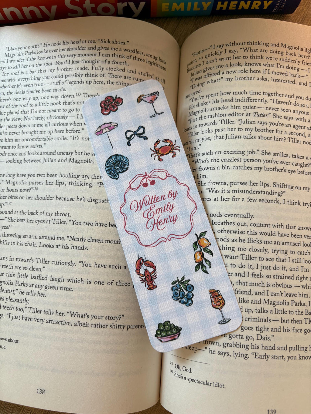 Emily Henry Book Bookmarks - Beach Read - Funny Story