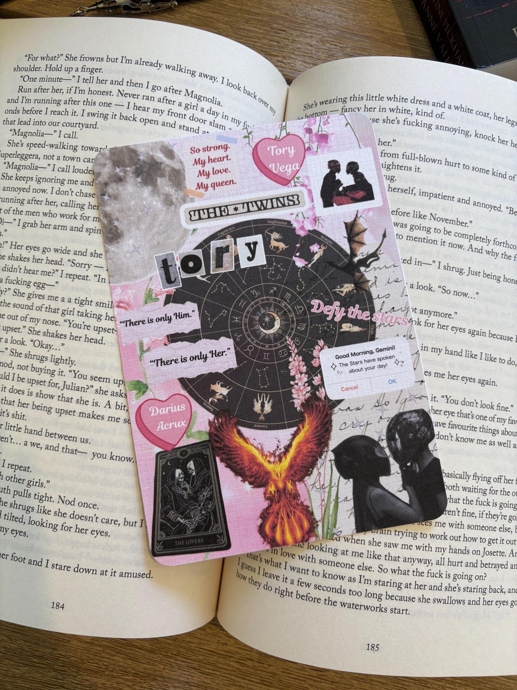 Zodiac Academy series Kindle Inserts, Tory and Darcy Kindle Inserts