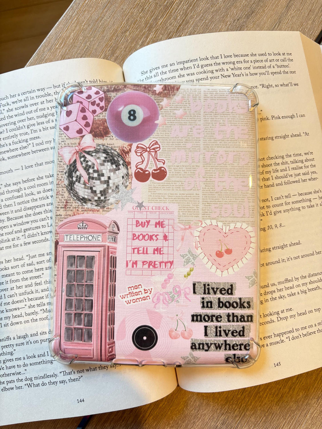 Pink inspired Kindle Insert
