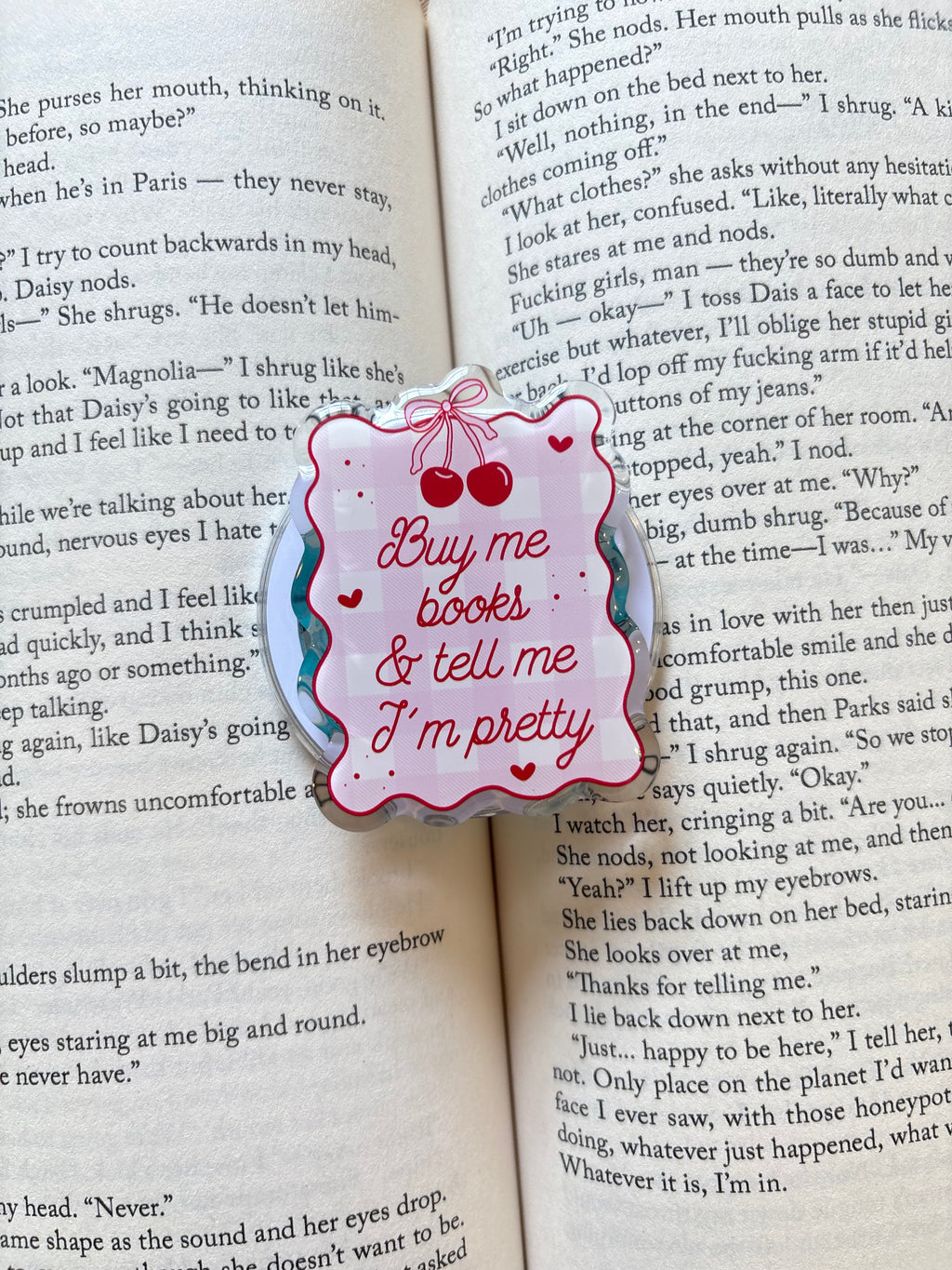 Buy Me Books And Tell Me I’m Pretty Magnetic Kindle grip