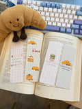 Girly Gingham Bookmarks/ matcha, girl therapy, pastries plushie bookmarks