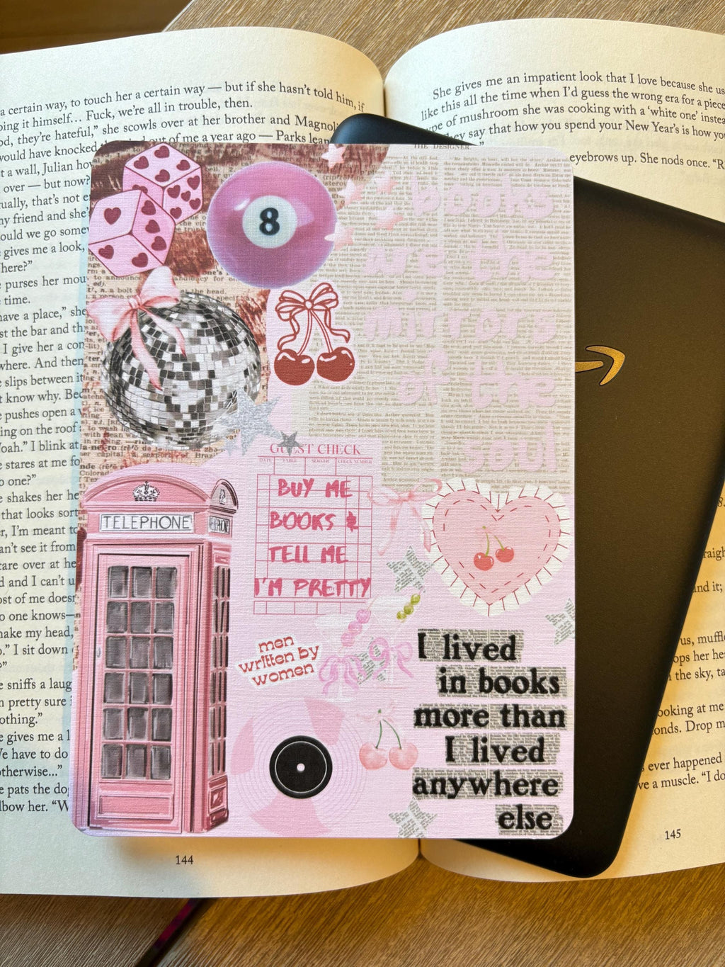 Pink inspired Kindle Insert