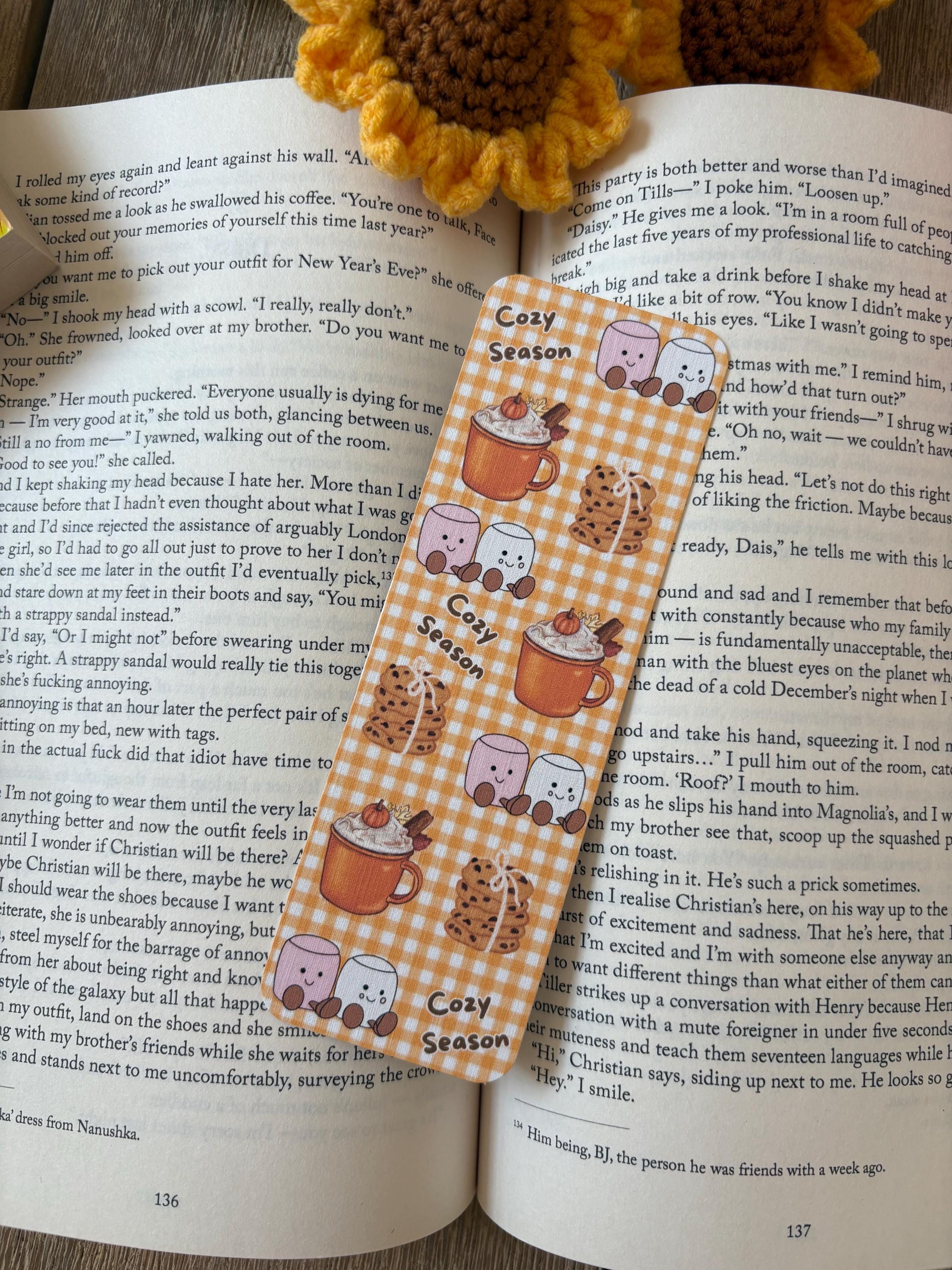 Autumn Theme Bookmarks: Cozy Season, Halloween, Bookish Gift