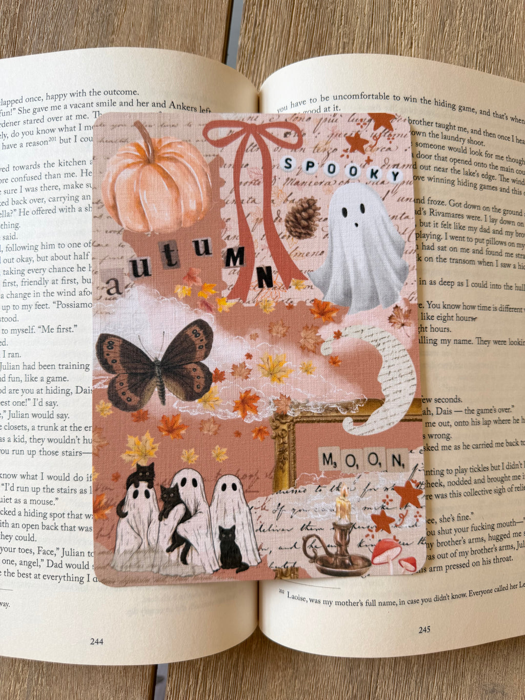 Autumnal Ghost Orange Kindle Insert
