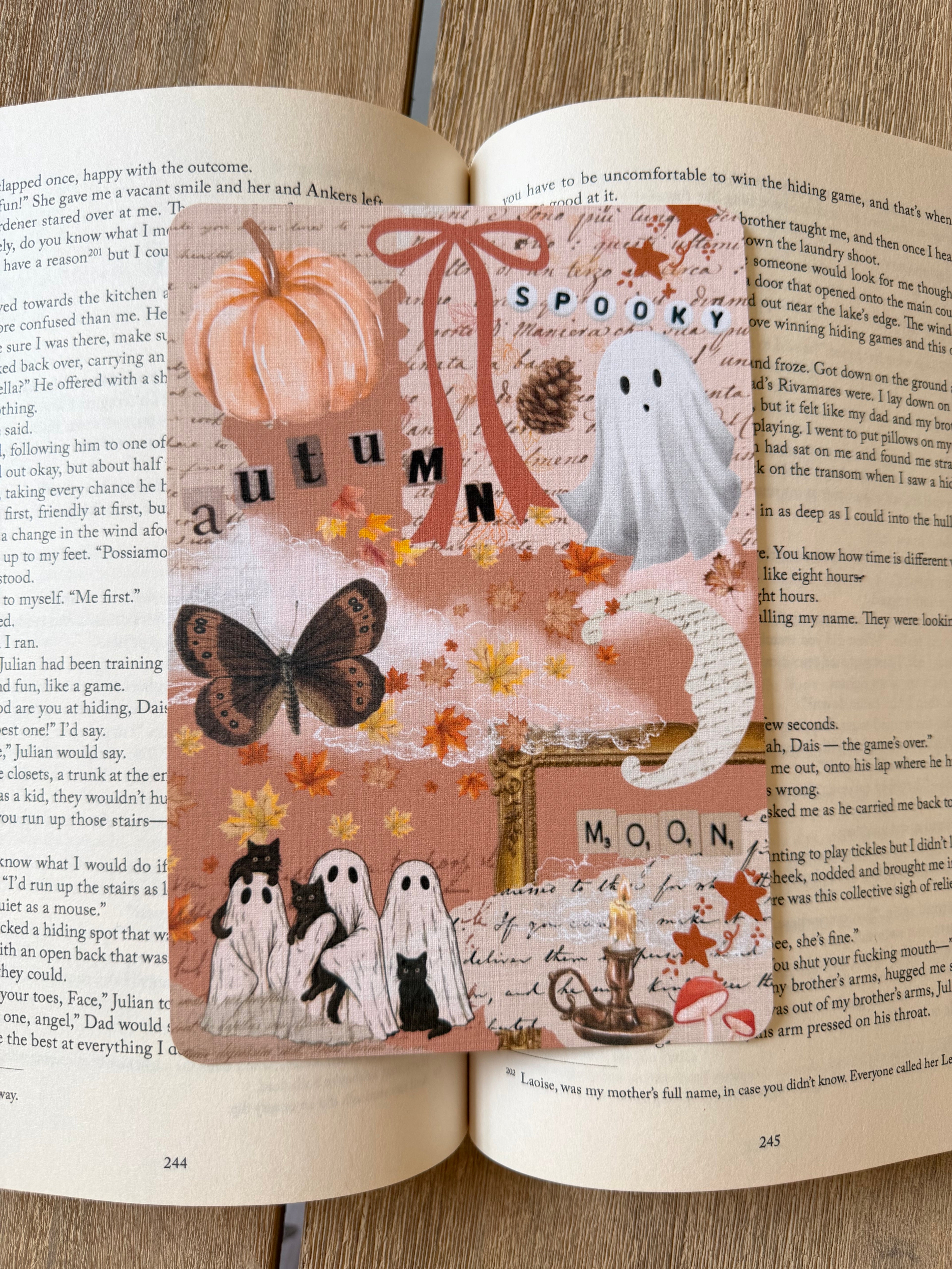 Autumnal Ghost Orange Kindle Insert