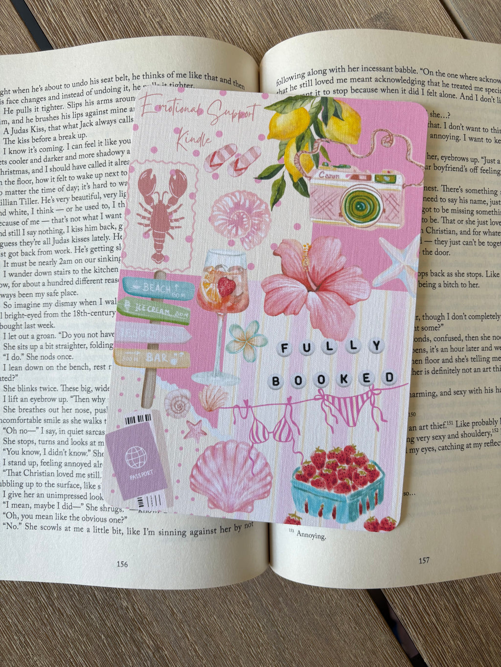 Pink Summer Coastal Kindle Insert