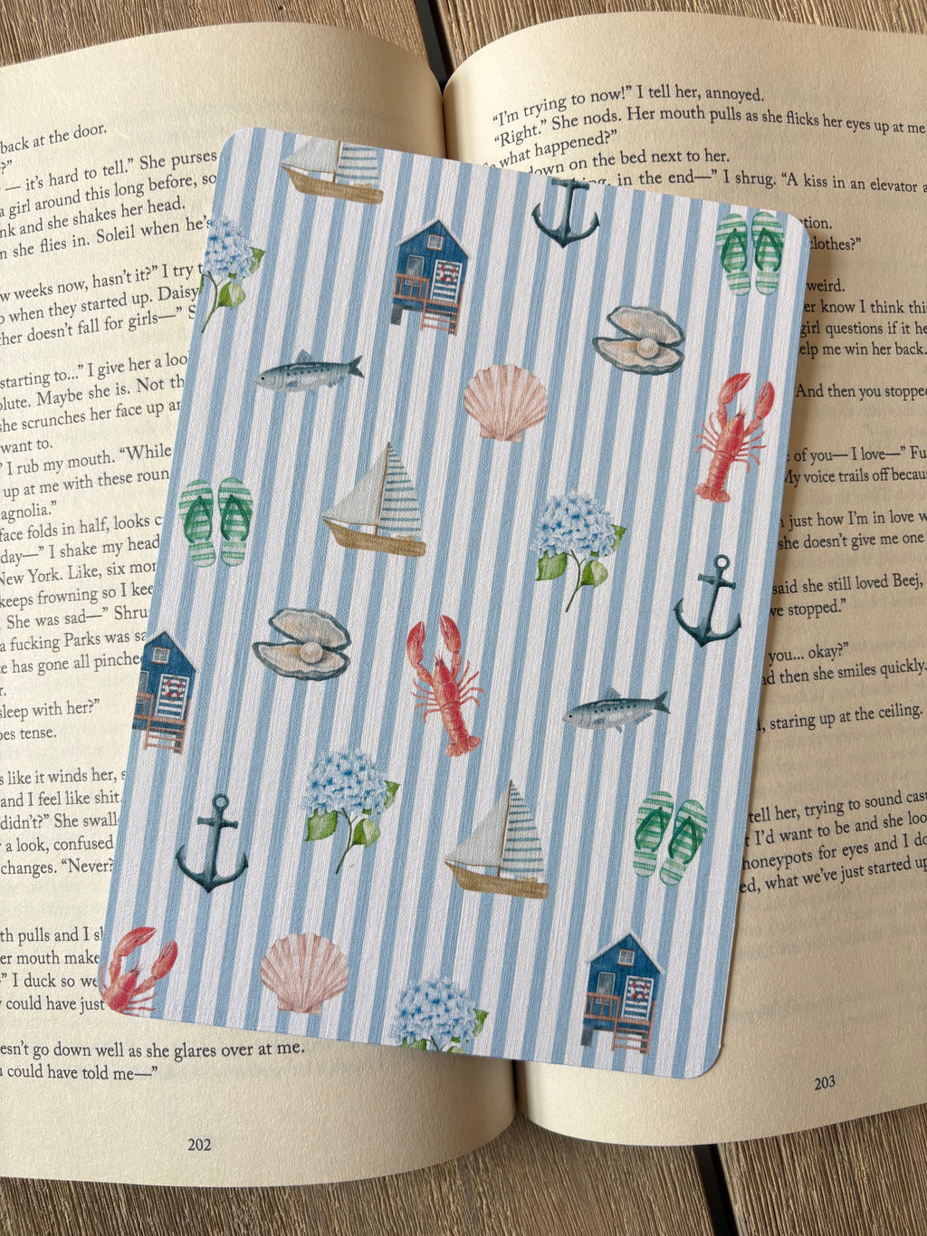 Coastal Hamptons Stripe Kindle Insert