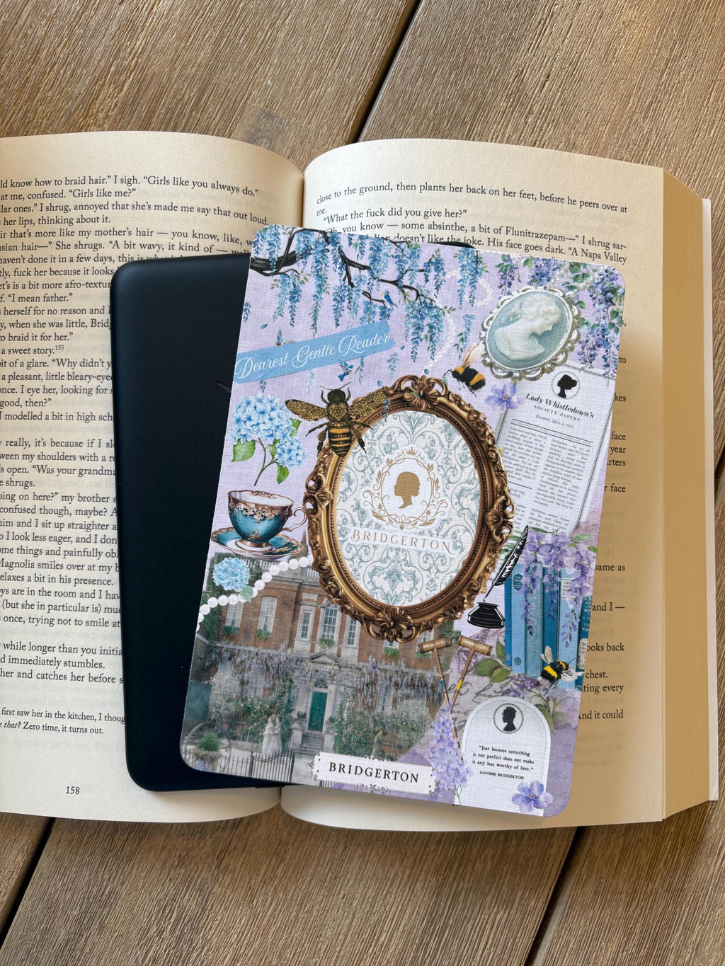 Bridgerton inspired Kindle Insert