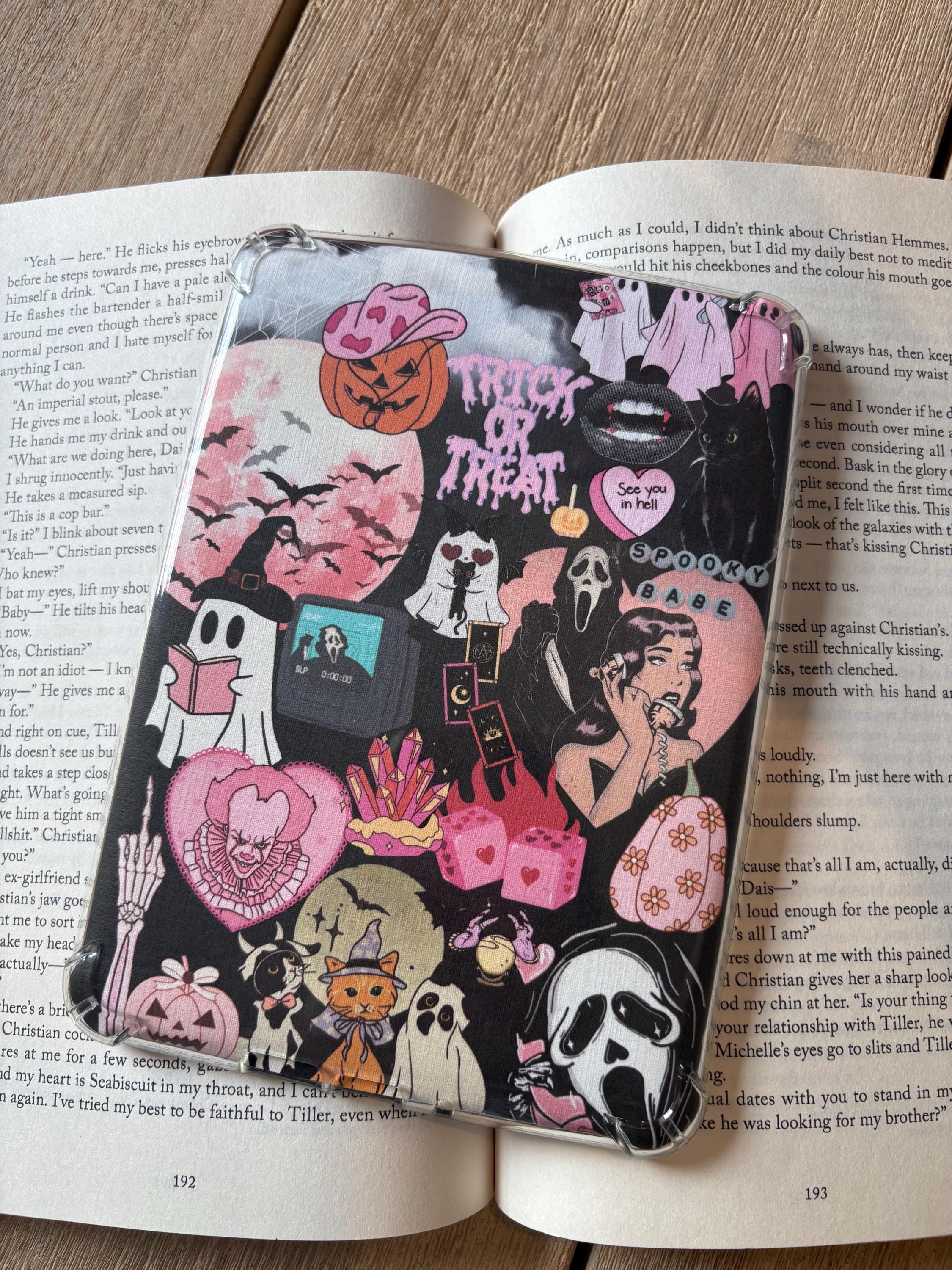 Black and Pink Halloween Kindle Insert
