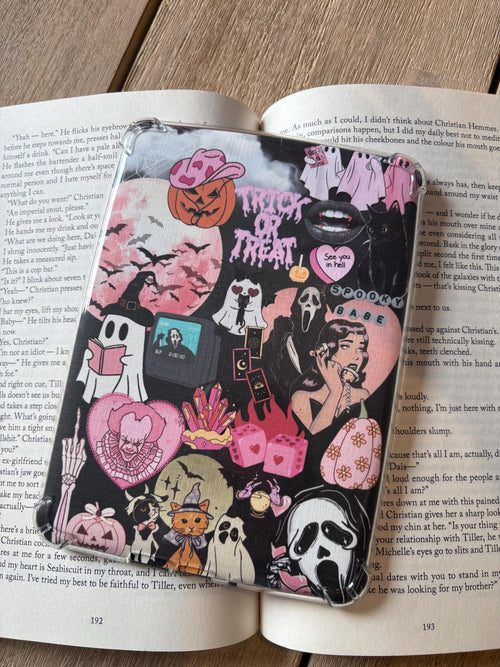Black and Pink Halloween Kindle Insert