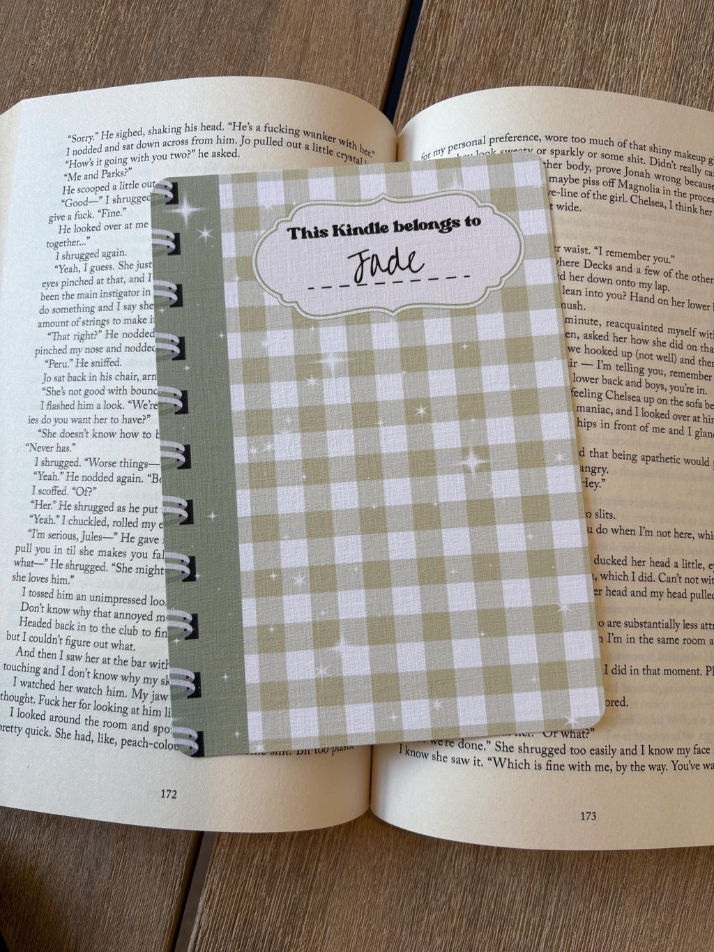 Personalised notebook style Kindle Inserts