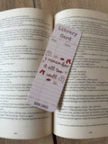 All to Well autumn lyric bookmark
