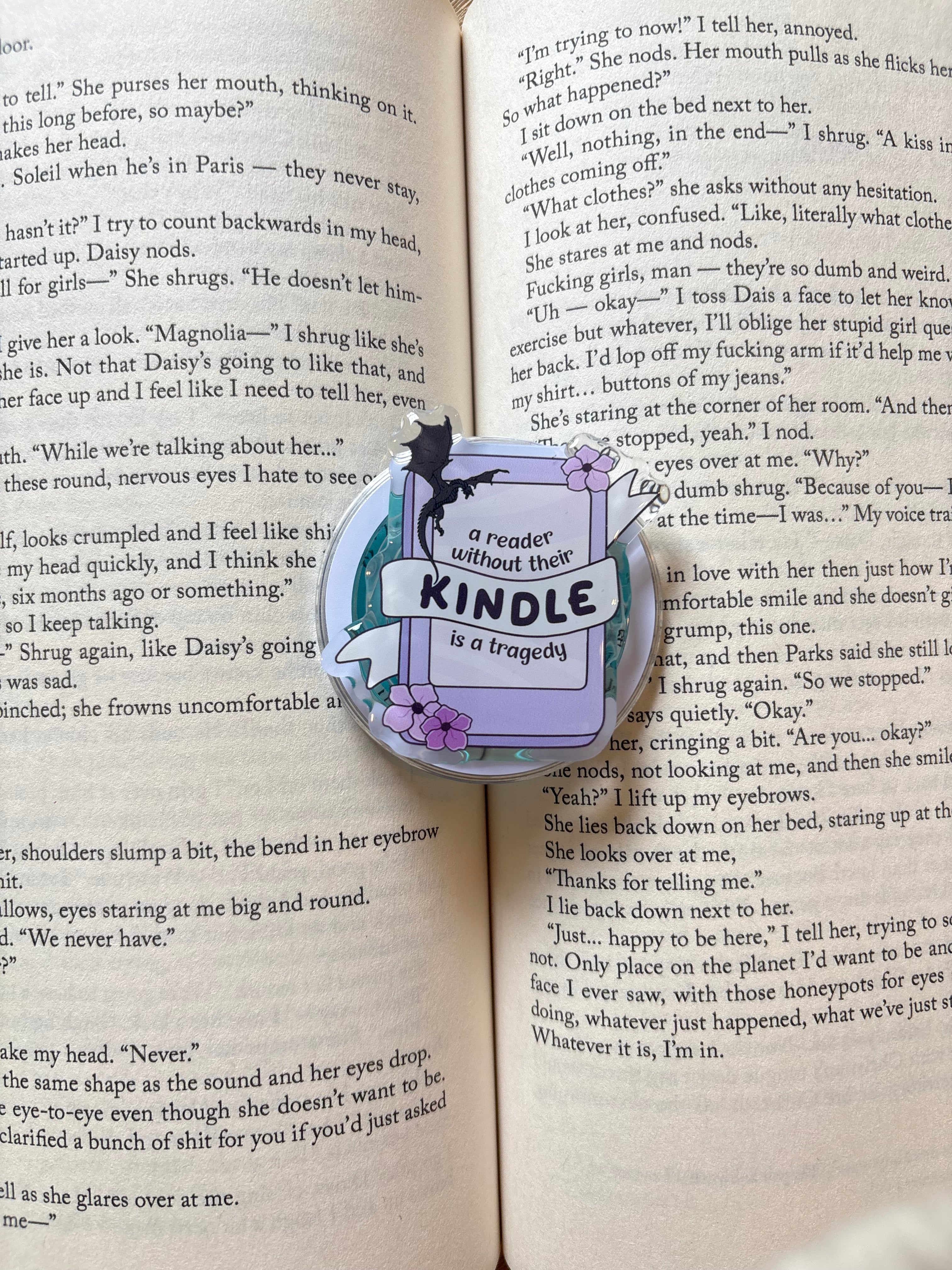 A Reader Without Their Kindle Is A Tragedy Magnetic Kindle grip