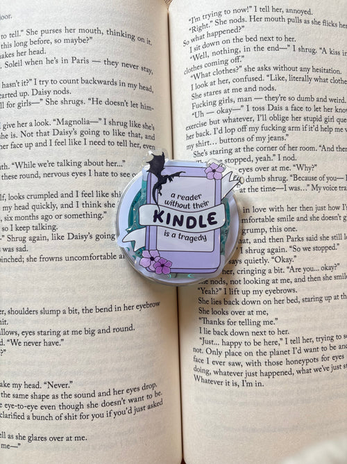 A Reader Without Their Kindle Is A Tragedy Magnetic Kindle grip