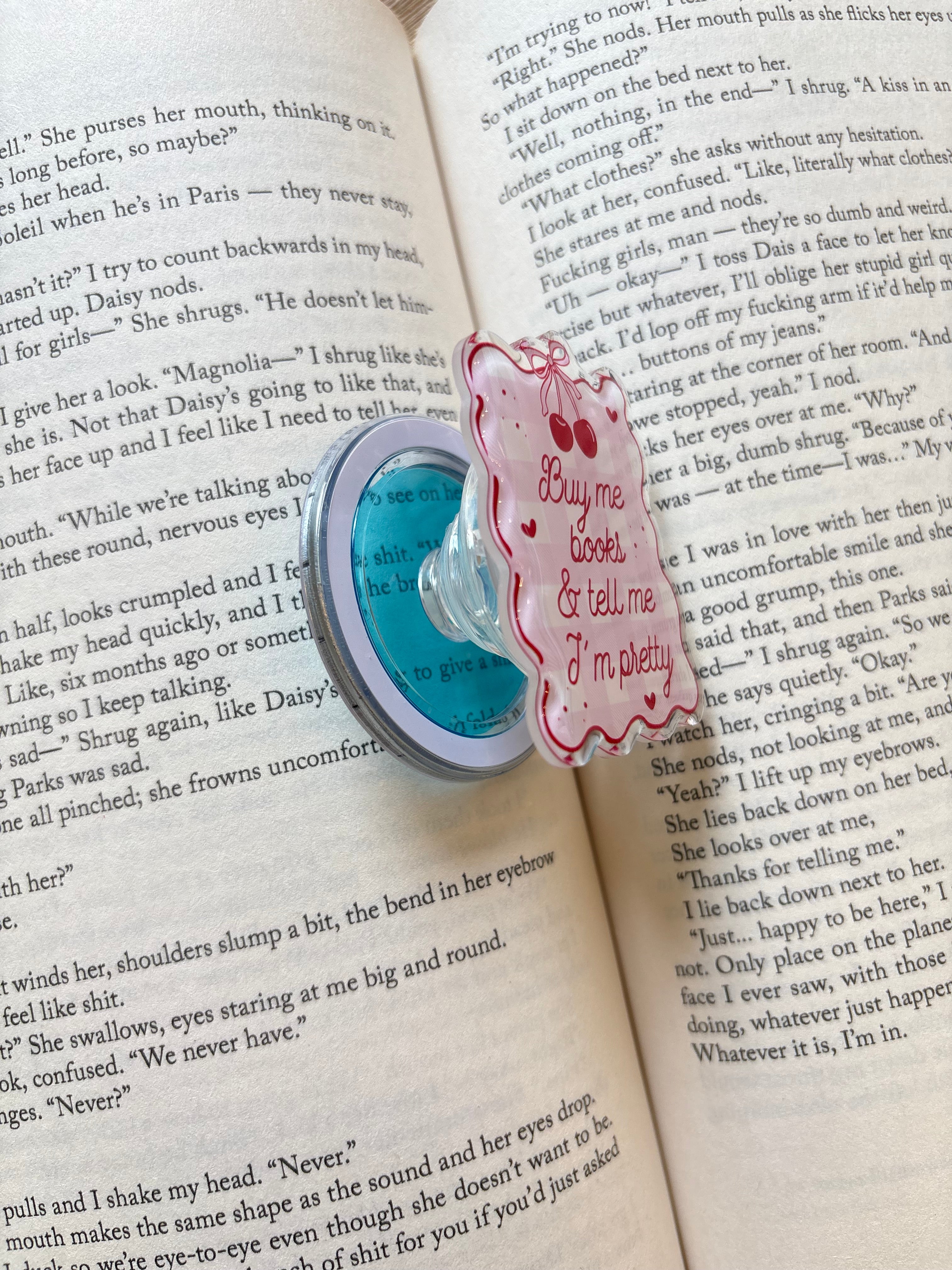 Buy Me Books And Tell Me I’m Pretty Magnetic Kindle grip