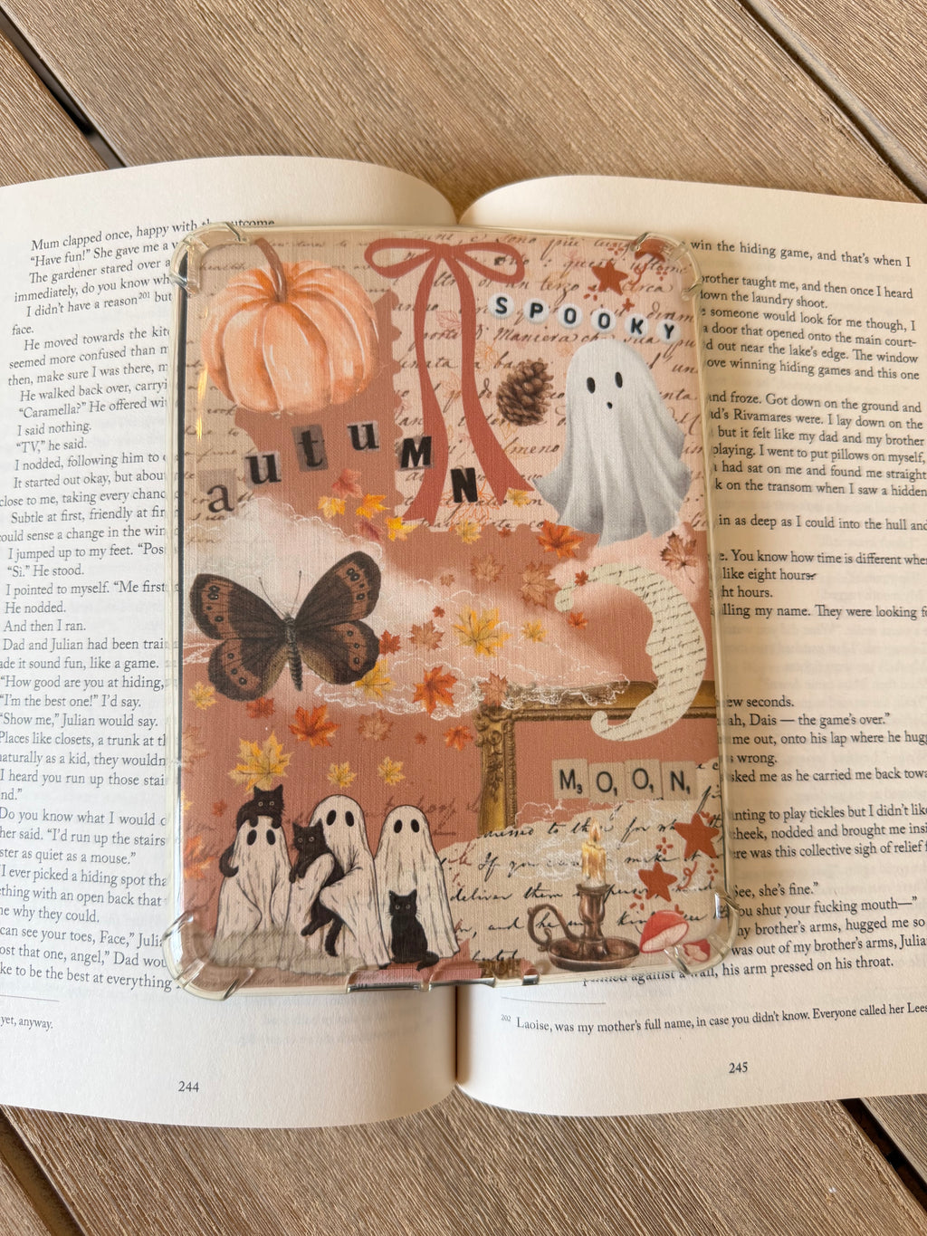 Autumnal Ghost Orange Kindle Insert