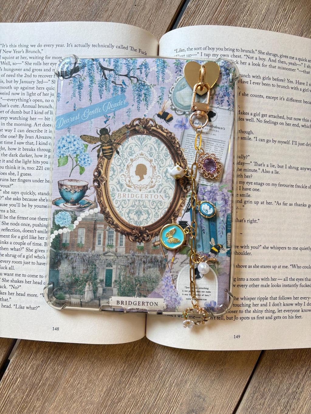 Bridgerton inspired Kindle Charm