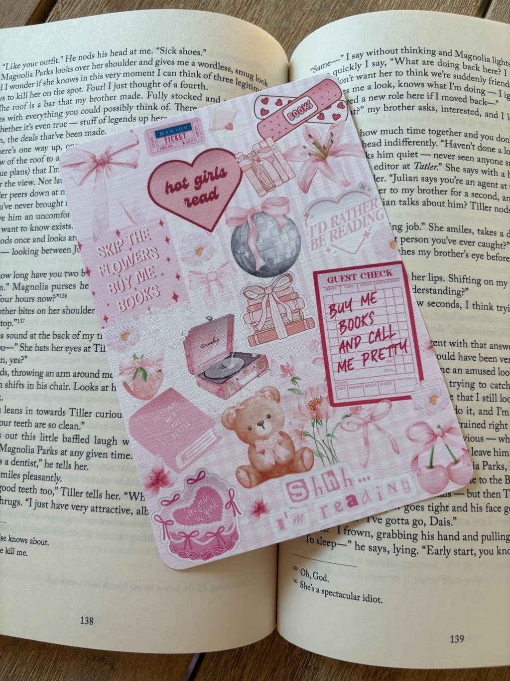 Girly Pink Kindle Insert