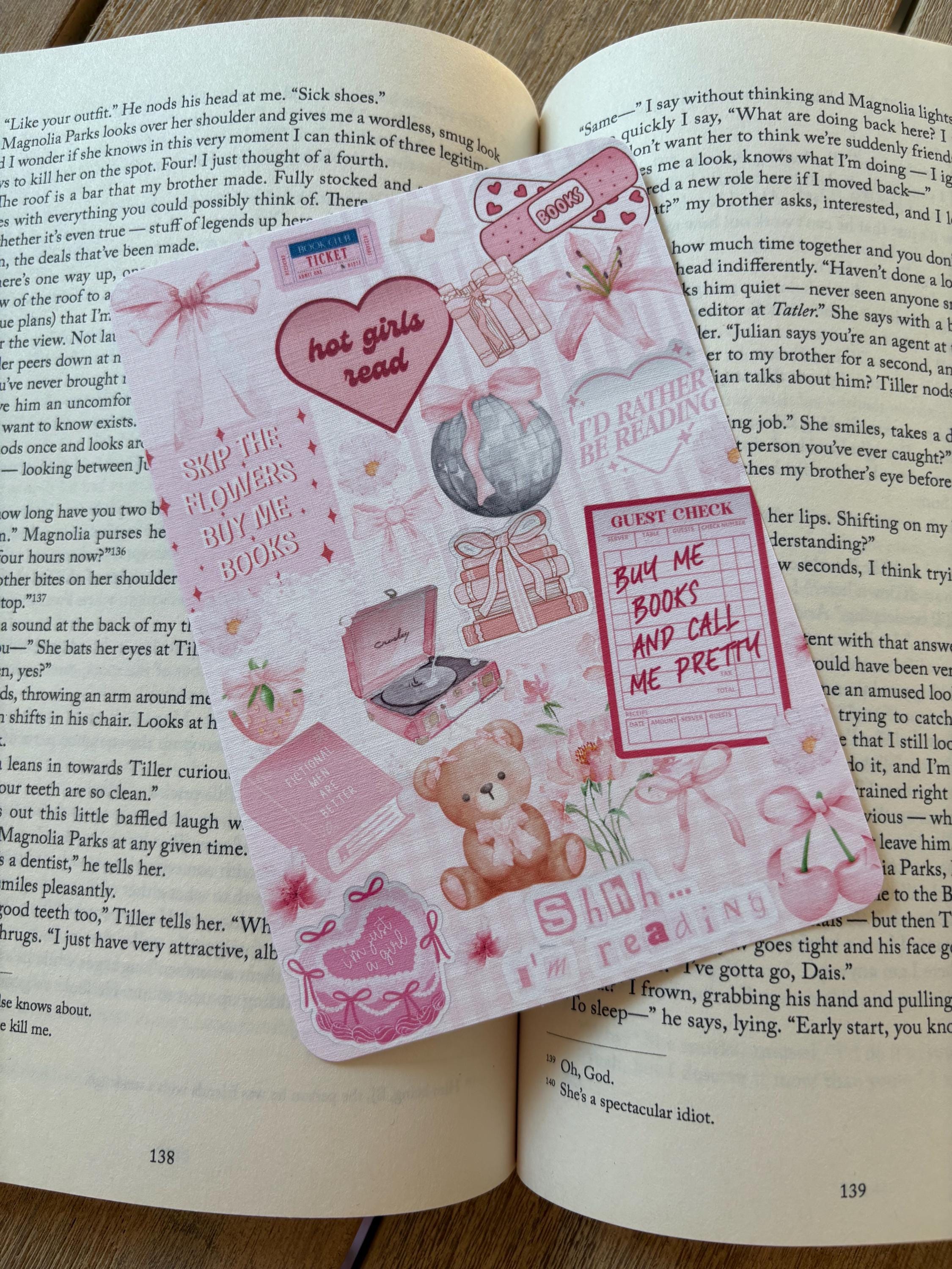 Girly Pink Kindle Insert