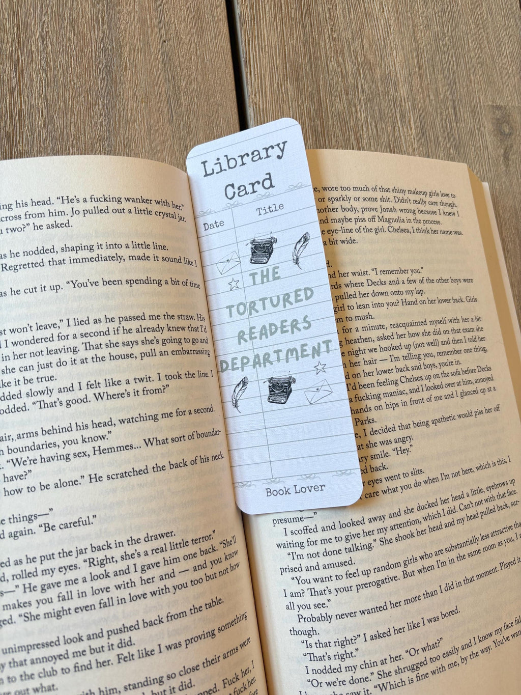 The Tortured Readers Department bookmark