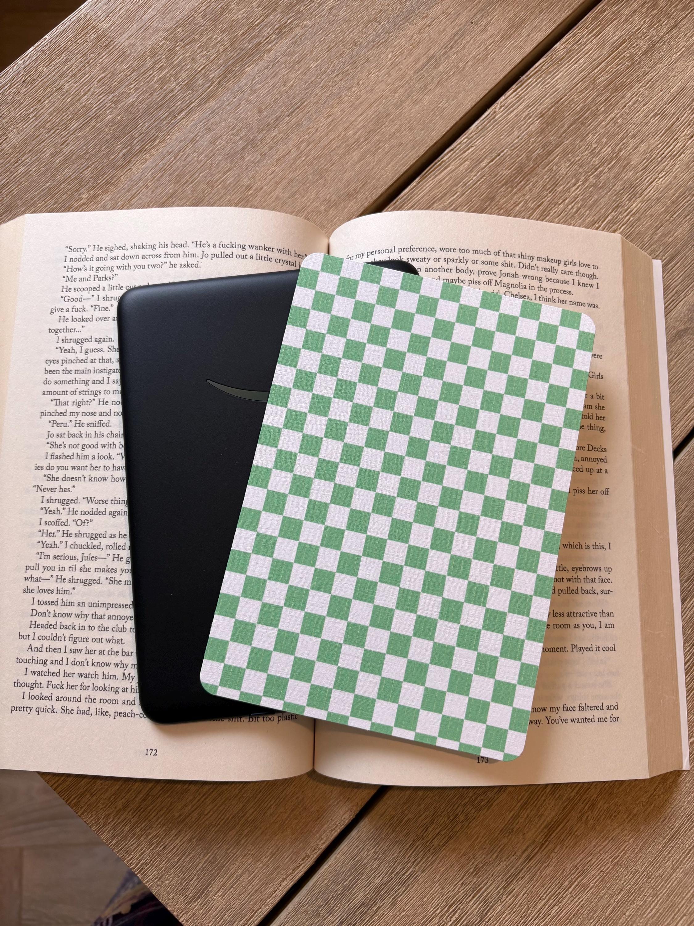 Checkered Kindle Inserts, checkered pattern Kindle Insert