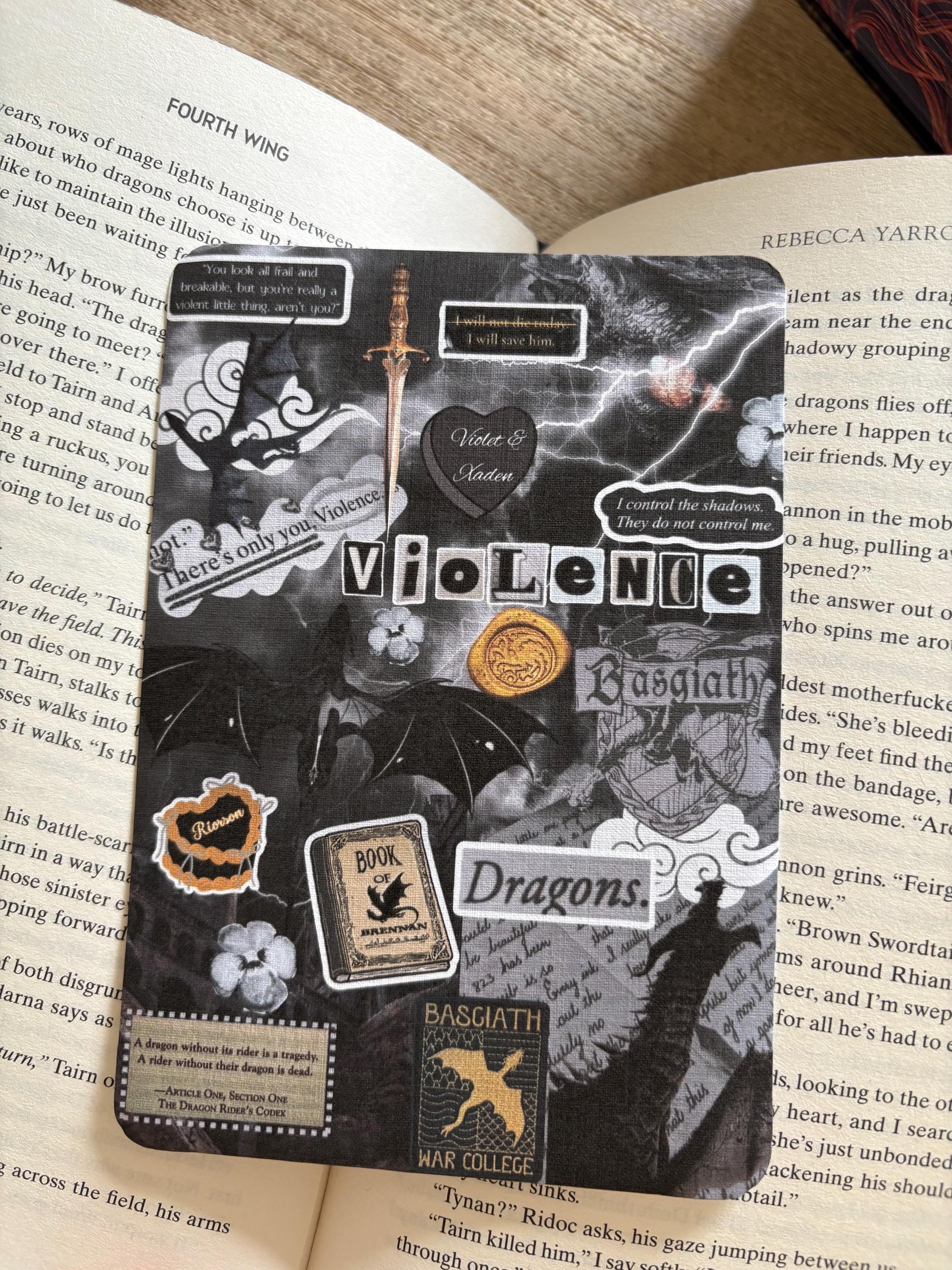 Fourth Wing Kindle Insert: Onyx Storm, Iron Flame Design