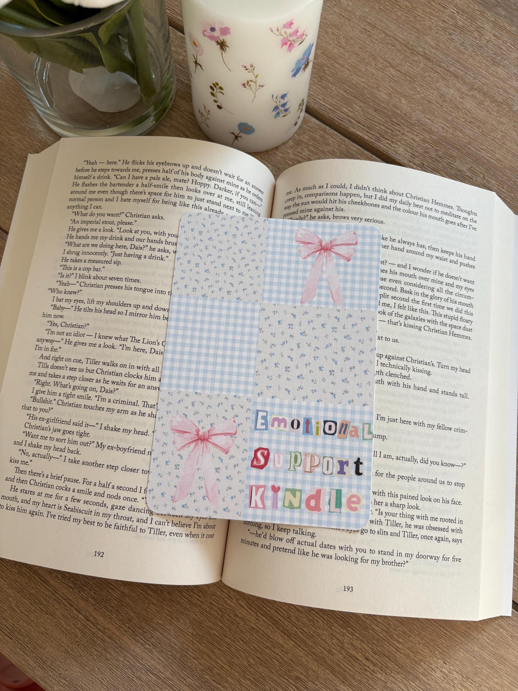 Floral Kindle Insert: Emotional Support Design