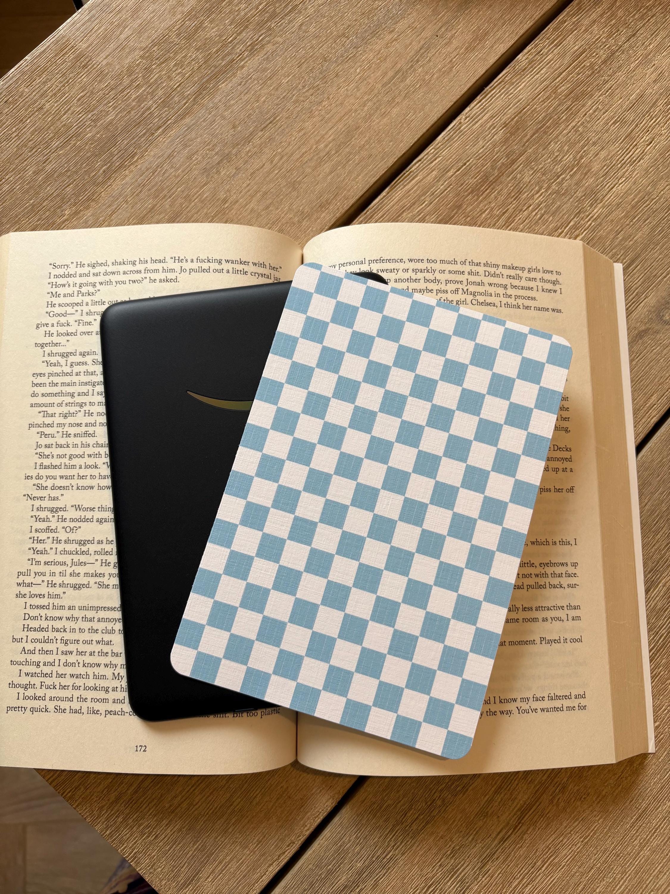 Checkered Kindle Inserts, checkered pattern Kindle Insert