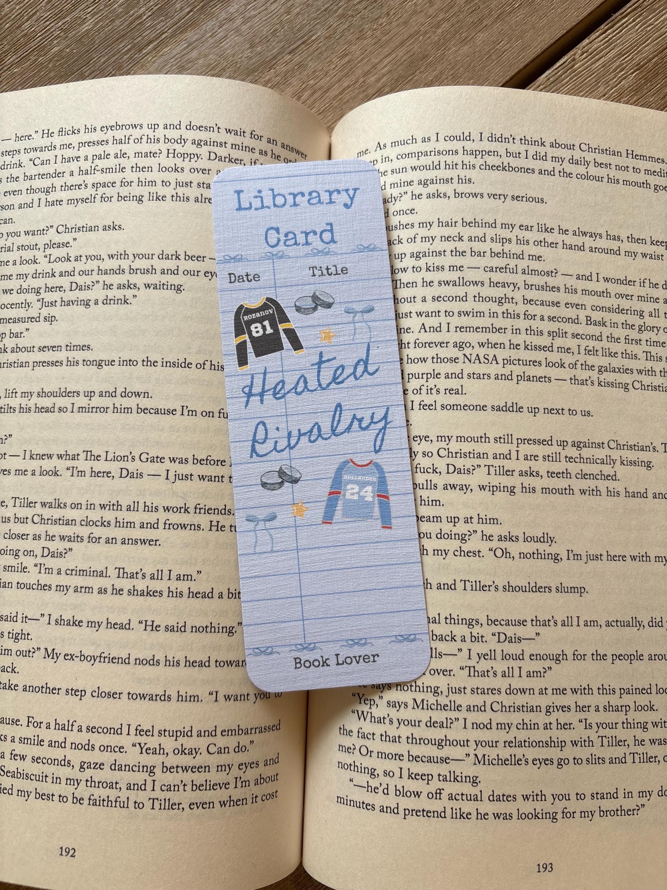 Hockey Romance Bookmarks, Enemies to Lovers Bookmarks